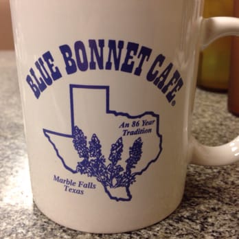 Blue Bonnet Cafe - Souvenir coffee mugs - Desserts Near Me - Marble Falls, Texas Blue Bonnet Cafe - Souvenir coffee mugs - Desserts Near Me - Marble Falls, Texas