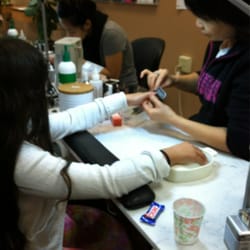 Jenny's Nail & Hair Salon - My daughter getting her first mani:)