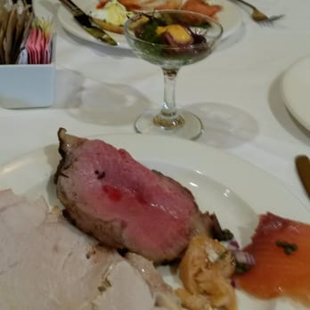 Café Soleil - Prime rib and turkey breast from the carving station, plus lox. - New American Near Me - Palo Alto, California