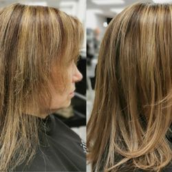 Village Hair Studio - Hot fusion hair extensions to mask damage, add color, fullness and enhance facial profile.