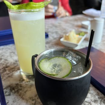 Yu-Or-Mi - Very spicy shisito cocktail and a cucumber mule - Thai Near Me - Las Vegas, Nevada Yu-Or-Mi - Very spicy shisito cocktail and a cucumber mule - Thai Near Me - Las Vegas, Nevada