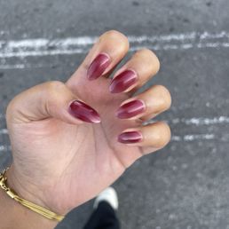 cat eye glass nails