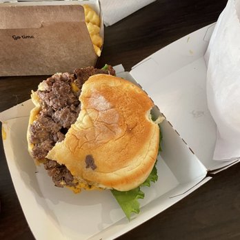 Shake Shack Oak Brook - What the hell happened to the rest of this bun? Who the hell thinks this bun is acceptable to serve to customers? - Fast Food Near Me - Oak Brook, Illinois Shake Shack Oak Brook - What the hell happened to the rest of this bun? Who the hell thinks this bun is acceptable to serve to customers? - Fast Food Near Me - Oak Brook, Illinois