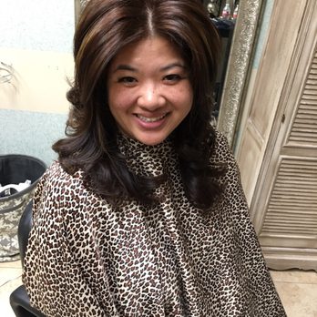 Salon Park - Katy - After a color, cut and blowout! Front view. - Hair Salons Near Me - Katy, Texas