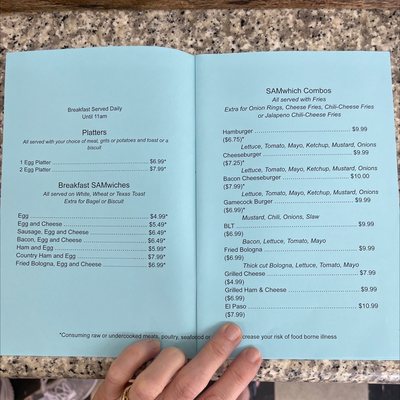 Menu photo 4 Sam's Corner Murrells Inlet, SC Menu photo 4 Sam's Corner Murrells Inlet, SC