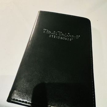 Vic & Anthony's Steakhouse - Leather check holder - Steakhouses Near Me - Houston, Texas Vic & Anthony's Steakhouse - Leather check holder - Steakhouses Near Me - Houston, Texas