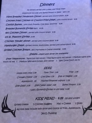 Menu photo 2 Crappie Hole Bar and Grill Hermitage, MO Menu photo 2 Crappie Hole Bar and Grill Hermitage, MO