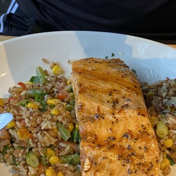 Twin Peaks - Salmon /Rice pilaf - Sports Bars Near Me - Davie, Florida Twin Peaks - Salmon /Rice pilaf - Sports Bars Near Me - Davie, Florida