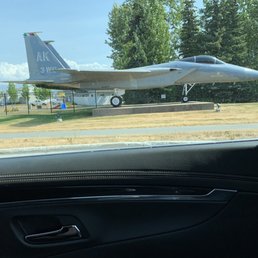 a fighter jet on the runway