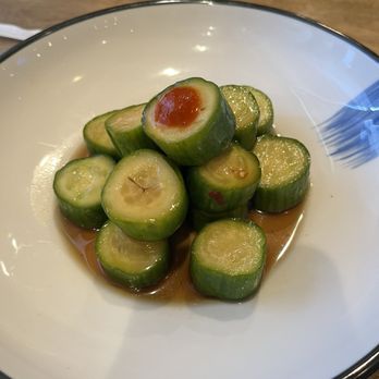 Zen Dumpling - Cucumber salad was fresh it was good. I could of made it at home but it was a nice crunch snack for an appetizer - Soup Near Me - Jacksonville, Florida Zen Dumpling - Cucumber salad was fresh it was good. I could of made it at home but it was a nice crunch snack for an appetizer - Soup Near Me - Jacksonville, Florida