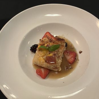 Hearthstone Restaurant - Peach bread pudding - New American Near Me - Breckenridge, Colorado