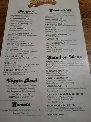 Menu photo 2 Maxwells Eatery Redding, CA