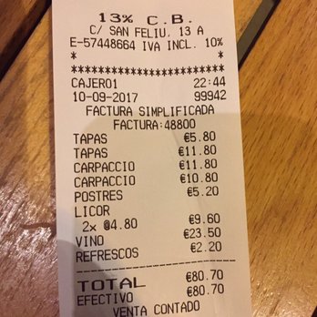 13% - Fair price - Tapas Bars Near Me - Palma, PM