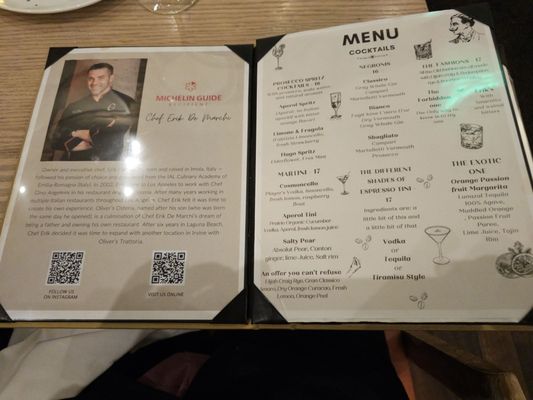 Menu photo 4 Oliver's Trattoria Irvine, CA
