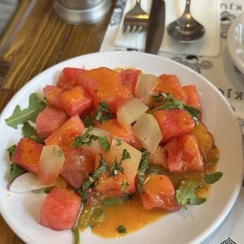 Kjun - Watermelon Salad - Korean Near Me - New York, New York Kjun - Watermelon Salad - Korean Near Me - New York, New York