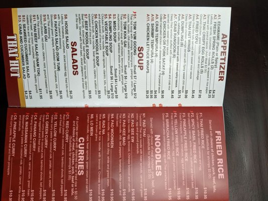 Menu photo 2 Thai Hut Fort Worth, TX Menu photo 2 Thai Hut Fort Worth, TX