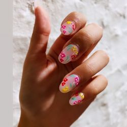 Full acrylic set with gel polish