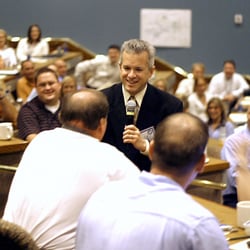 Stevie Ray's Improv Company - Stevie Ray conducting an interactive corporate workshop