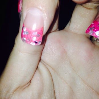 Nail Couture - Little black speck of?? Not in the color I chose - Nail Salons Near Me - Madras, Oregon