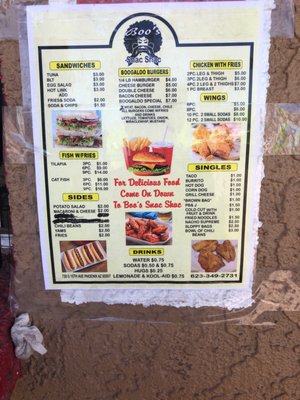 Menu photo 3 Boo’s Snac Shac Phoenix, AZ Menu photo 3 Boo’s Snac Shac Phoenix, AZ