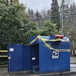 US Post Office - Exterior drop box vandalized and disabled - January 2024