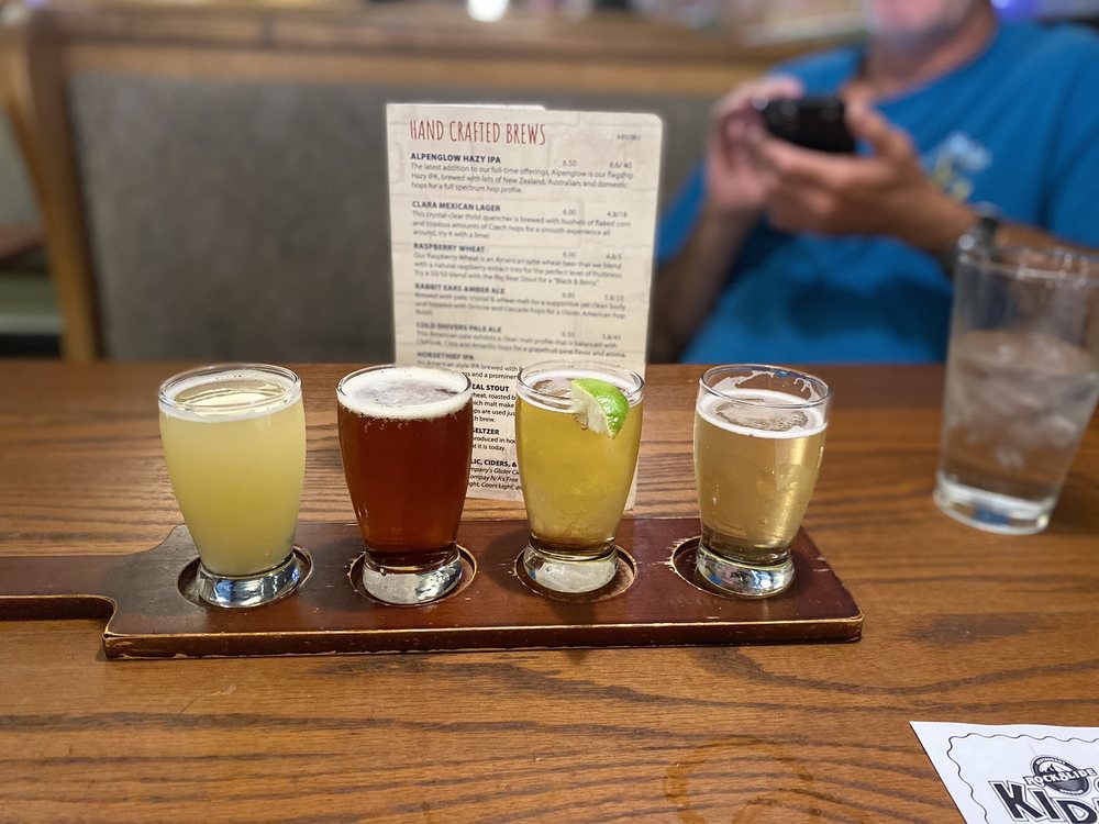 Food from Rockslide Brew Pub