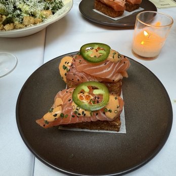 Do Not Disturb - Salmon crispy rice - Speakeasies Near Me - New York, New York