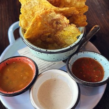 Parche - Patacones $12 (plantains smashed and fried) - Colombian Near Me - Oakland, California