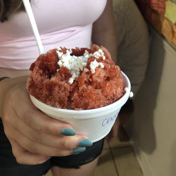 Booty Treats - Lil' Booty - Cherry shaved ice with vanilla melts is da bomb also! - Ice Cream & Frozen Yogurt Near Me - Nags Head, North Carolina