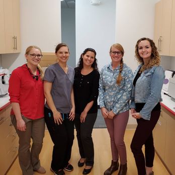 Harmony Smiles Dentistry - L to R: Dr. Heidi Meuret, Lead Dental Assistant Vlisha, Operations Manager Christina, Dr. Samantha Simon, and Marketing Specialist Chantel. - General Dentistry Near Me - Fort Collins, Colorado Harmony Smiles Dentistry - L to R: Dr. Heidi Meuret, Lead Dental Assistant Vlisha, Operations Manager Christina, Dr. Samantha Simon, and Marketing Specialist Chantel. - General Dentistry Near Me - Fort Collins, Colorado