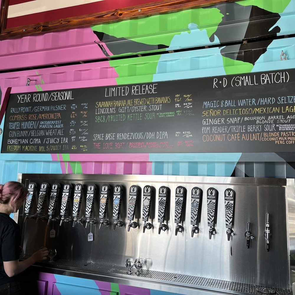 Service Brewing - What's on tap this day. - Breweries Near Me - Savannah, Georgia Service Brewing - What's on tap this day. - Breweries Near Me - Savannah, Georgia