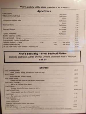 Menu photo 8 Nick's Virginia Beach, VA Menu photo 8 Nick's Virginia Beach, VA