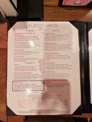 Menu photo 4 Fuego Prime Lodi, CA