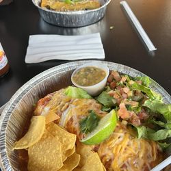 Casa Salza - Burrito with chicken and red sauce