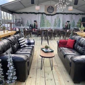 Roc Holiday Village - tables and couches - Wine Bars Near Me - Rochester, New York