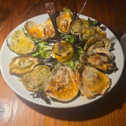 Grilled oysters