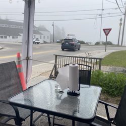 The Hot Dog Cart - Seating on patio