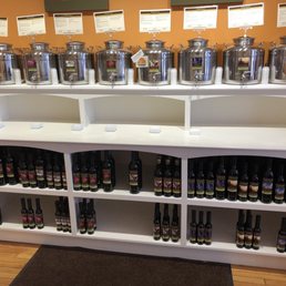 a display of bottles of wine