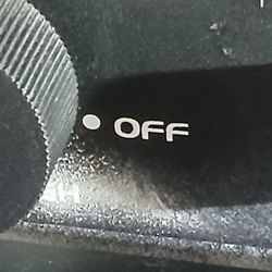 Dust around control knob
