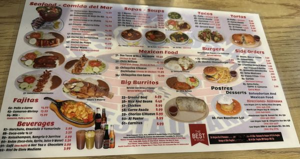Menu photo 1 Las Pupusas Las Vegas, NV Menu photo 1 Las Pupusas Las Vegas, NV