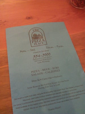 Menu photo 7 The Pizza Place Lusk, WY Menu photo 7 The Pizza Place Lusk, WY