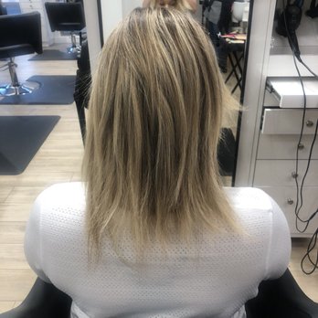 Tease Salon - My hair 3 months later after Lexie took out the Tease Salon extensions - Hair Salons Near Me - Costa Mesa, California