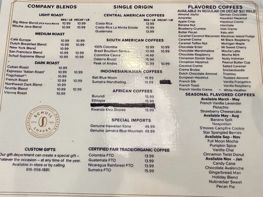 Menu photo 5 Schuil Coffee & Tea Shoppe Grand Rapids, MI