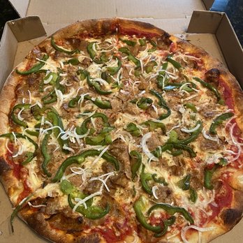 Giovanni Pizza - Sausage Pizza with Pepper and Onions - Pizza Near Me - Royersford, Pennsylvania Giovanni Pizza - Sausage Pizza with Pepper and Onions - Pizza Near Me - Royersford, Pennsylvania