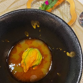Camille - squash blossom and prawn - French Near Me - Orlando, Florida Camille - squash blossom and prawn - French Near Me - Orlando, Florida