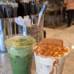 Boba St - Double Matcha & Butter Cookie Latte