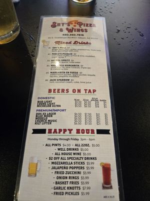 Menu photo 6 Shy’s Pizza & Wings Gilbert, AZ