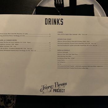 Henry Parsons Project - Menu Match 2026 - New American Near Me - Pasadena, California