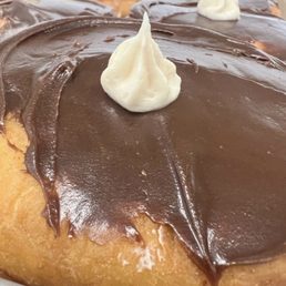 Chocolate iced with peanut butter cream