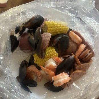 Crab Boat - Combo 1- Steamed Shrimp, Mussels, Sausage, Potatoes, and Corn - Seafood Near Me - Waldorf, Maryland Crab Boat - Combo 1- Steamed Shrimp, Mussels, Sausage, Potatoes, and Corn - Seafood Near Me - Waldorf, Maryland